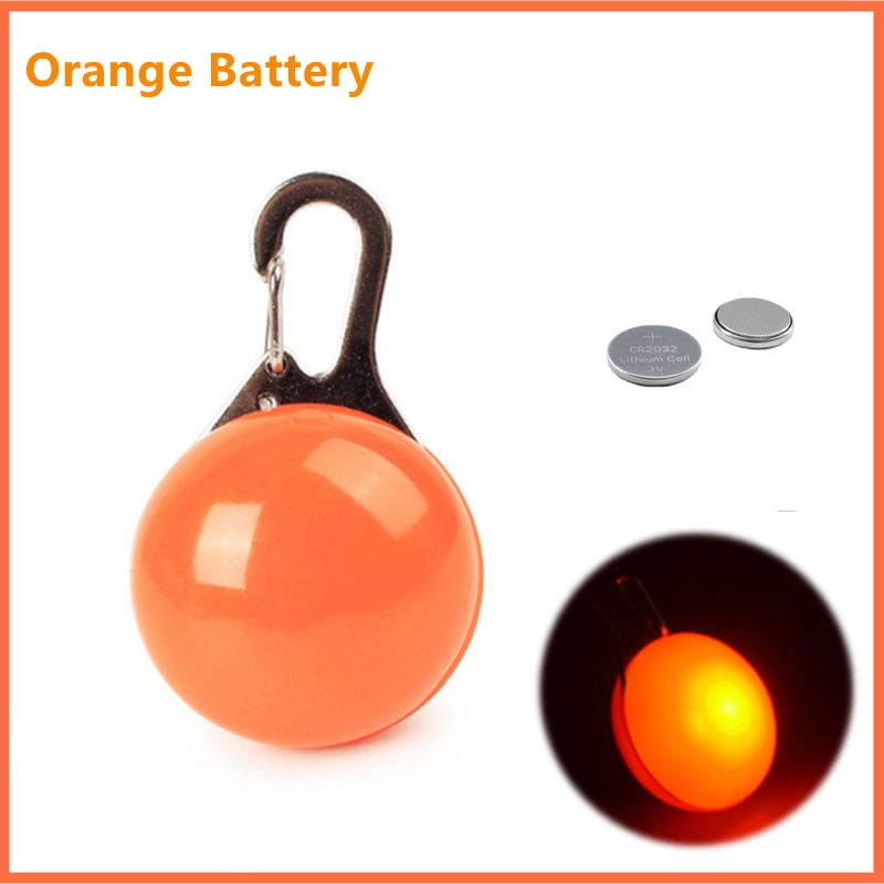 LED Glowing Pendant Flashlight Dog Cat Collar Pet Leads Glow Accessories Collar Night Safety Decor