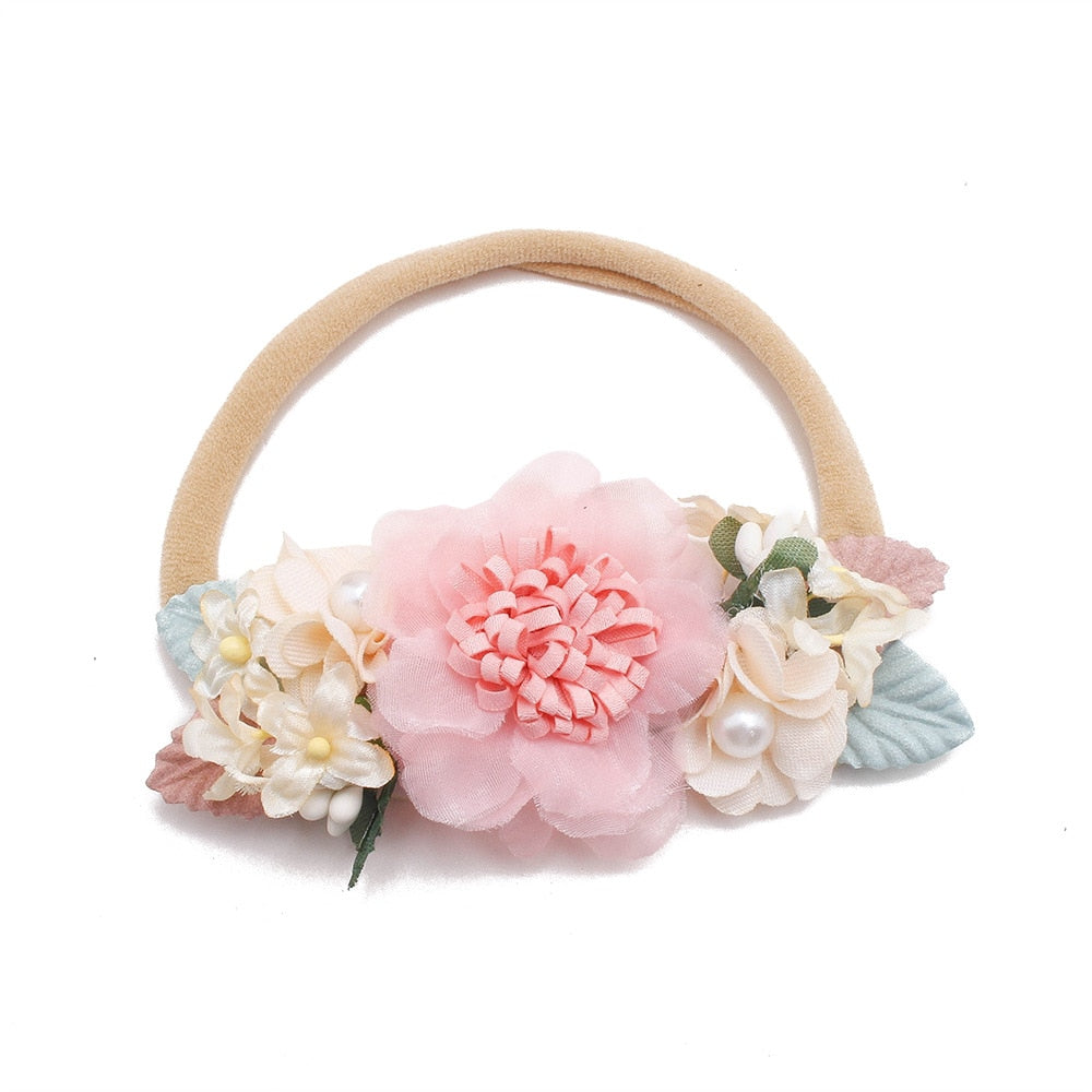 Baby Girl Headband Cute Baby Elastic Hair Band Newborn Head Flower Toddler Headband Headwear Kids Accessories