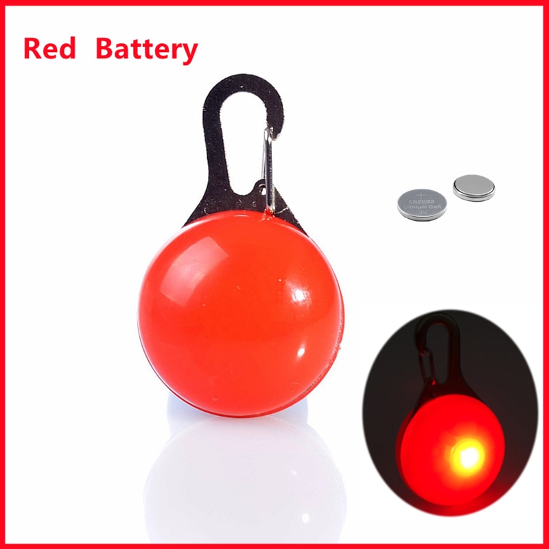 LED Glowing Pendant Flashlight Dog Cat Collar Pet Leads Glow Accessories Collar Night Safety Decor