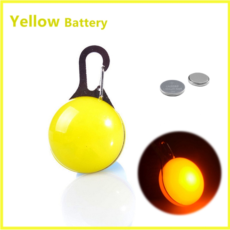 LED Glowing Pendant Flashlight Dog Cat Collar Pet Leads Glow Accessories Collar Night Safety Decor