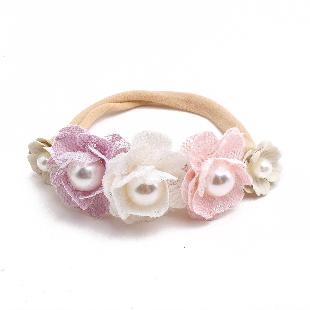 Baby Girl Headband Cute Baby Elastic Hair Band Newborn Head Flower Toddler Headband Headwear Kids Accessories