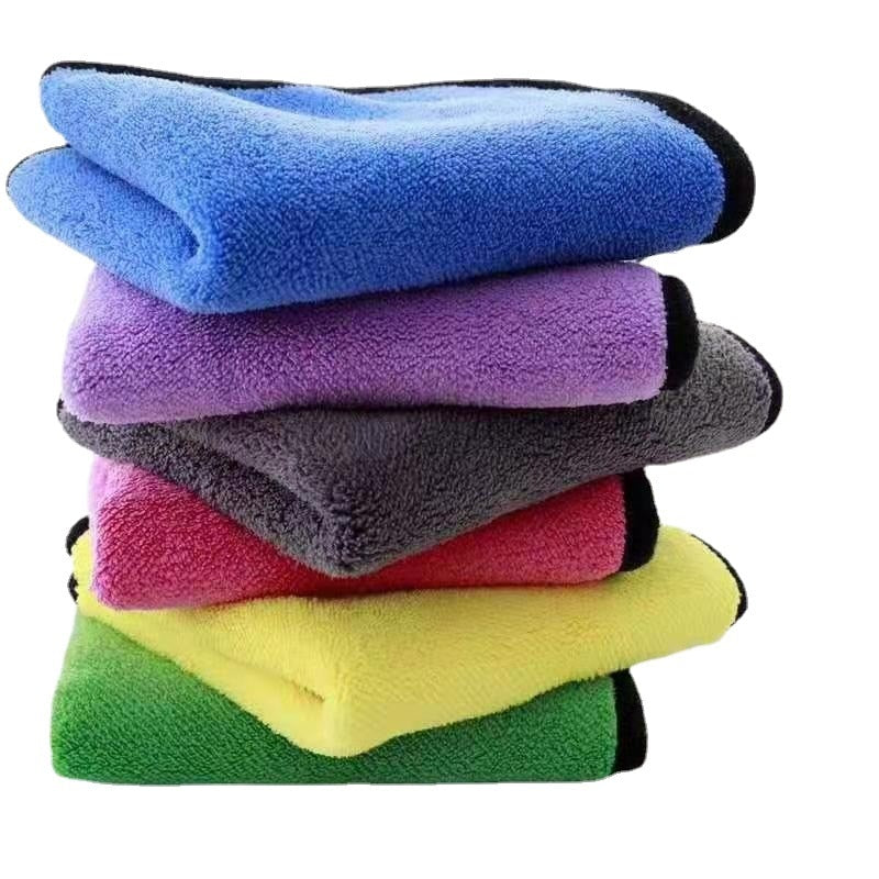 Soft Fleece Pet Towel Puppy Cat Bath Absorbent Quick-Drying Bath Towels Thickened Double-Sided