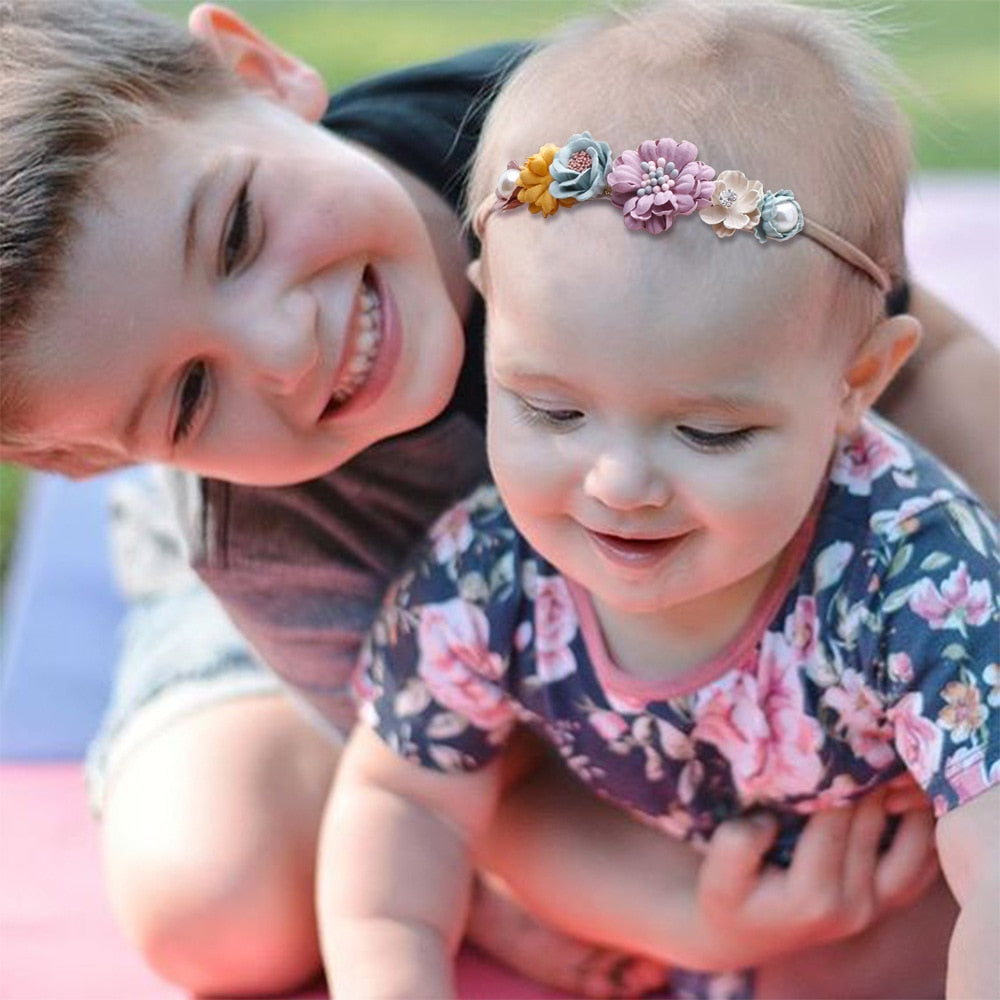 Baby Girl Headband Cute Baby Elastic Hair Band Newborn Head Flower Toddler Headband Headwear Kids Accessories