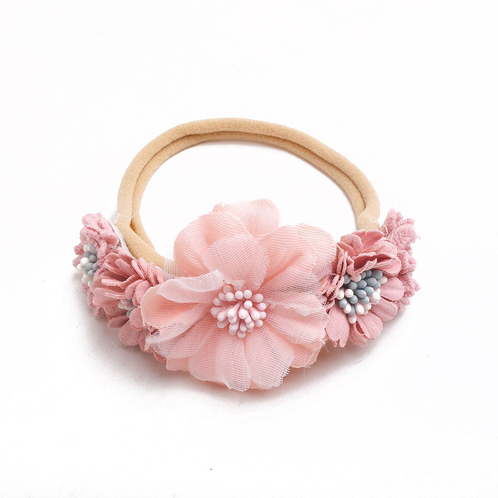 Baby Girl Headband Cute Baby Elastic Hair Band Newborn Head Flower Toddler Headband Headwear Kids Accessories