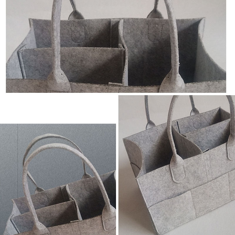 Baby Diaper Caddy Organizer Portable Holder Bag for Changing Table and Car, Nursery Essentials