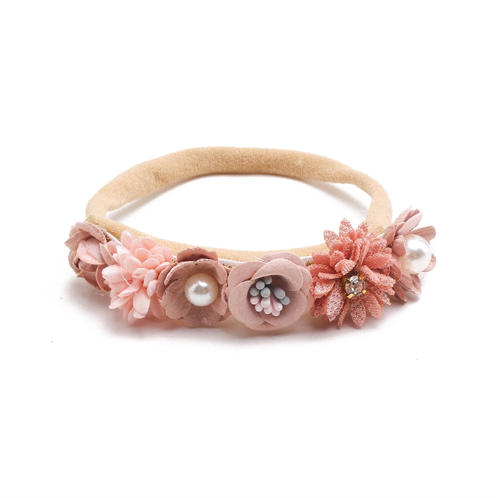 Baby Girl Headband Cute Baby Elastic Hair Band Newborn Head Flower Toddler Headband Headwear Kids Accessories