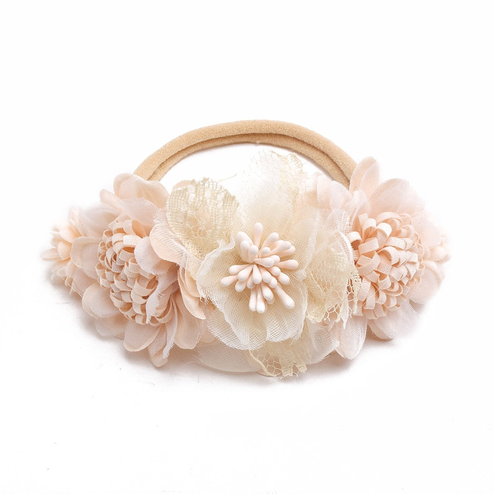 Baby Girl Headband Cute Baby Elastic Hair Band Newborn Head Flower Toddler Headband Headwear Kids Accessories
