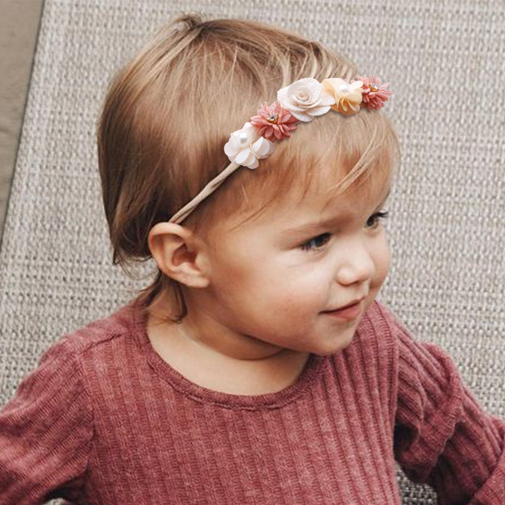Baby Girl Headband Cute Baby Elastic Hair Band Newborn Head Flower Toddler Headband Headwear Kids Accessories