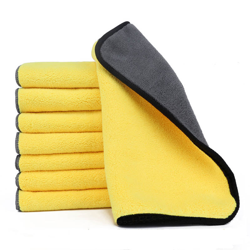 Soft Fleece Pet Towel Puppy Cat Bath Absorbent Quick-Drying Bath Towels Thickened Double-Sided