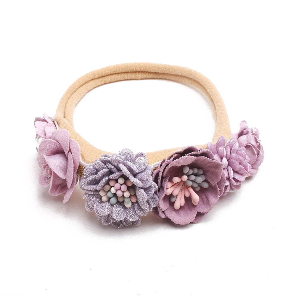 Baby Girl Headband Cute Baby Elastic Hair Band Newborn Head Flower Toddler Headband Headwear Kids Accessories
