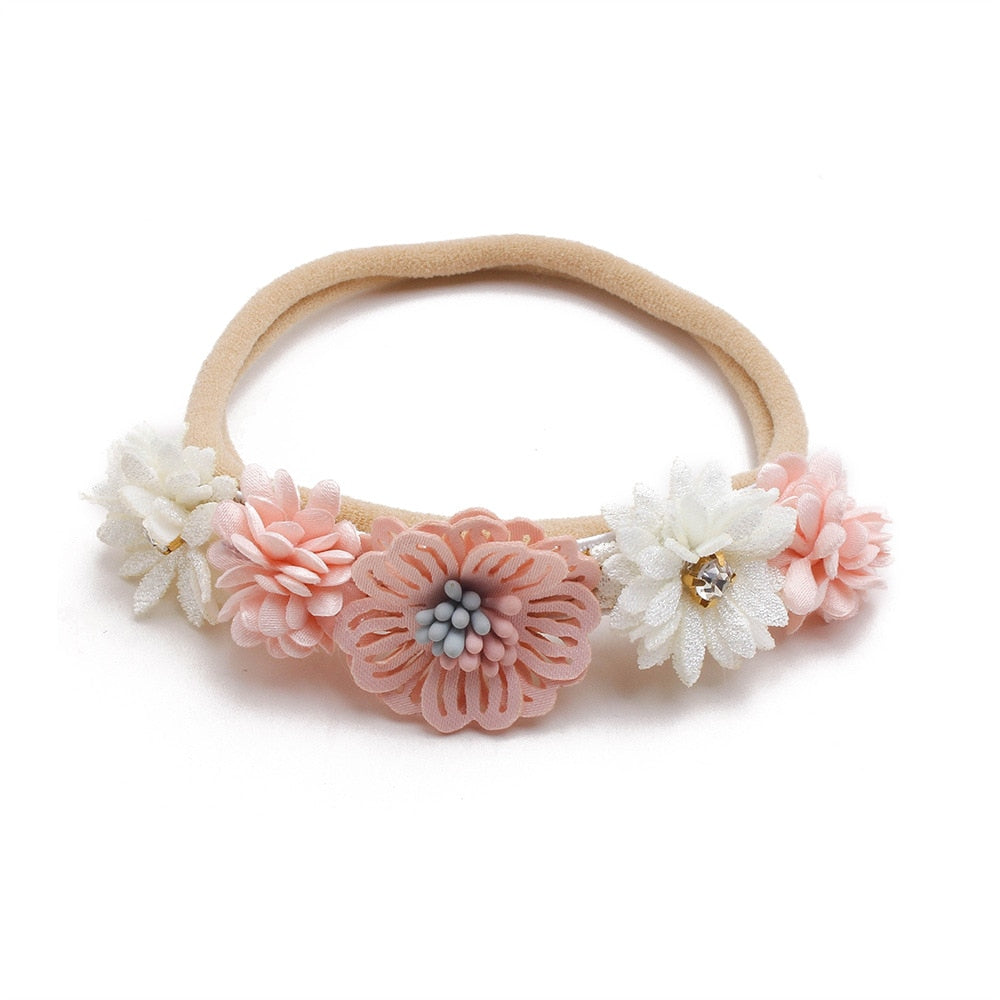 Baby Girl Headband Cute Baby Elastic Hair Band Newborn Head Flower Toddler Headband Headwear Kids Accessories