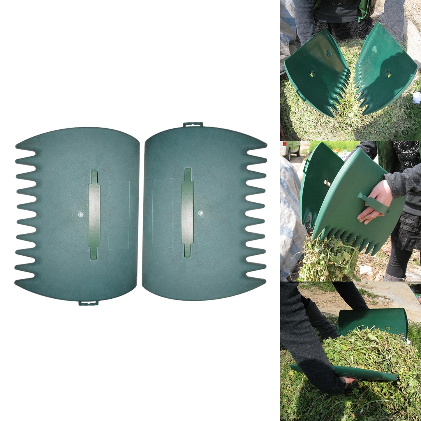 1 Pair Leaf Hand Rakes Rubbish Pick Up Claws for Yard Garden Cleaning Collector Waste Rubbish Grabber Garden Yard