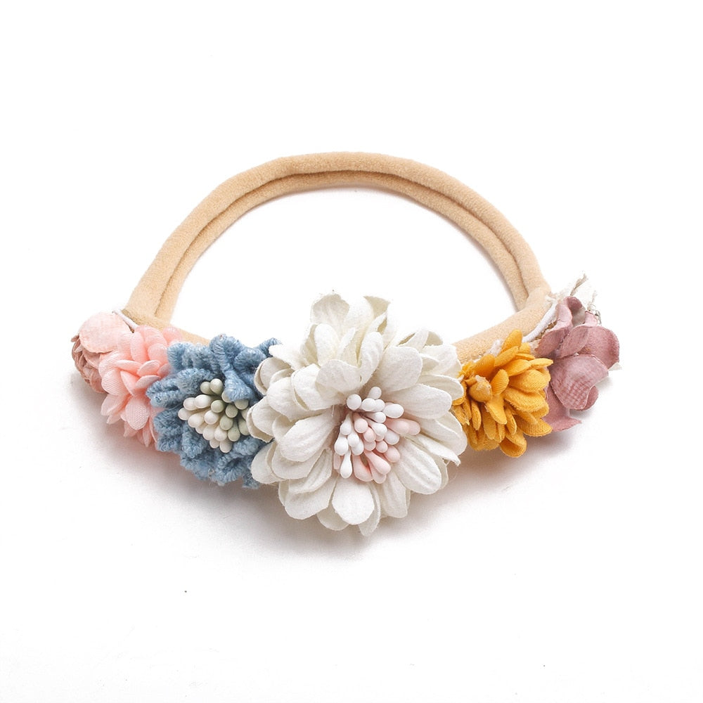Baby Girl Headband Cute Baby Elastic Hair Band Newborn Head Flower Toddler Headband Headwear Kids Accessories