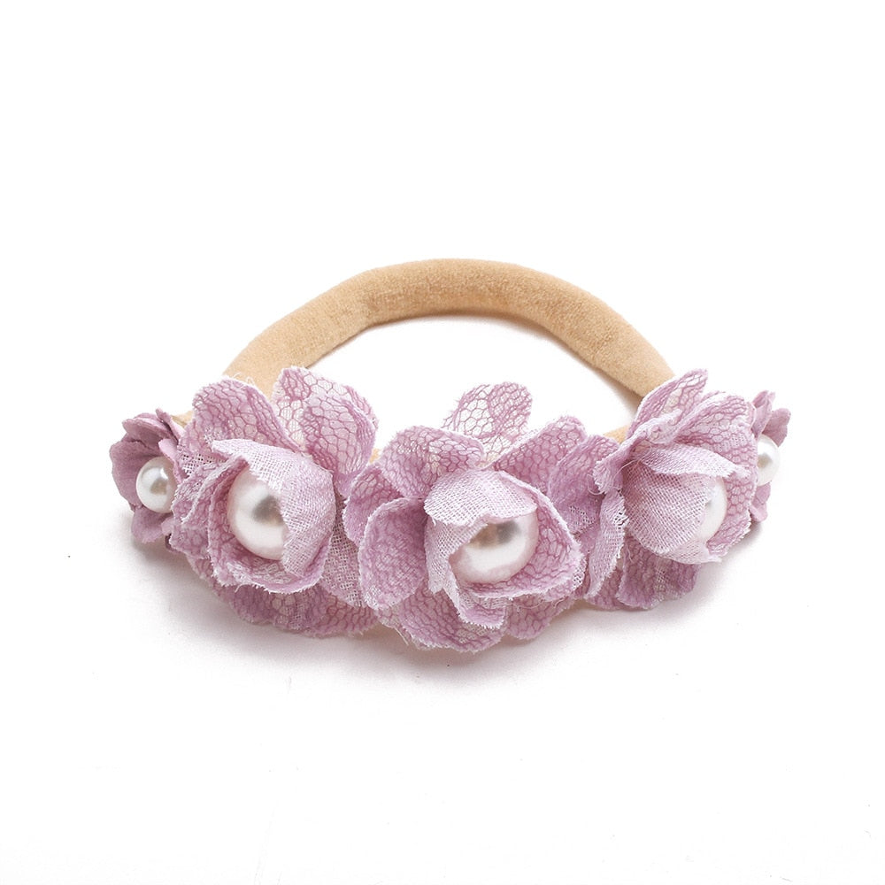 Baby Girl Headband Cute Baby Elastic Hair Band Newborn Head Flower Toddler Headband Headwear Kids Accessories