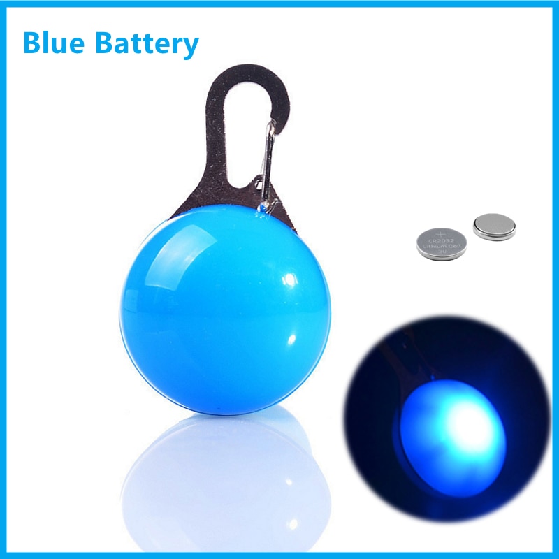 LED Glowing Pendant Flashlight Dog Cat Collar Pet Leads Glow Accessories Collar Night Safety Decor