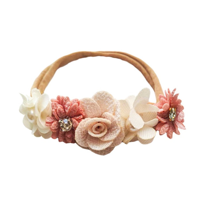 Baby Girl Headband Cute Baby Elastic Hair Band Newborn Head Flower Toddler Headband Headwear Kids Accessories