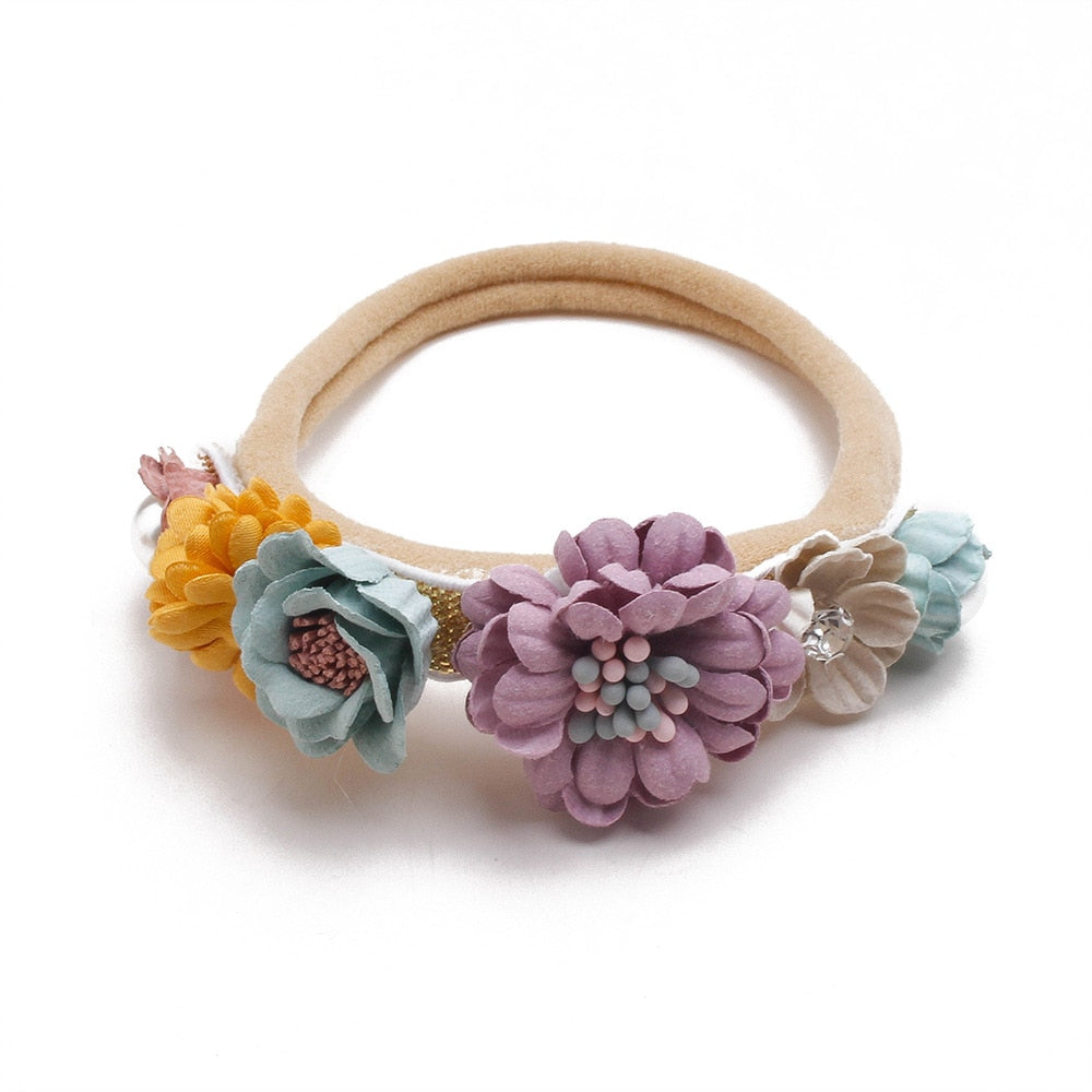 Baby Girl Headband Cute Baby Elastic Hair Band Newborn Head Flower Toddler Headband Headwear Kids Accessories