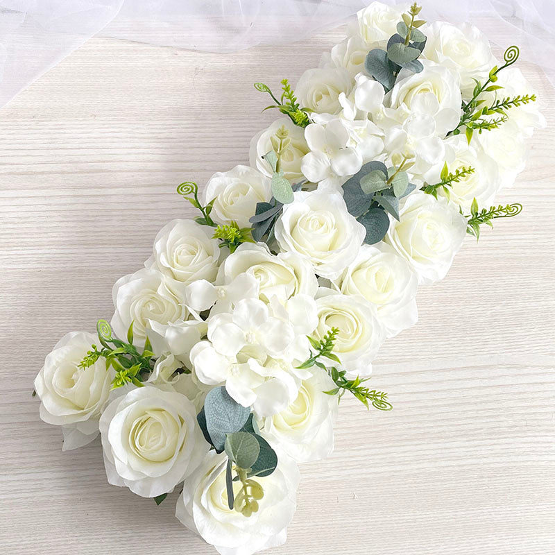 Artificial Peony Rose Hydrangea Row Wedding Background Fake Flower Wall Decoration DIY Combination Wedding Arch Arrangement