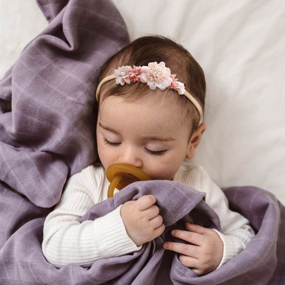 Baby Girl Headband Cute Baby Elastic Hair Band Newborn Head Flower Toddler Headband Headwear Kids Accessories