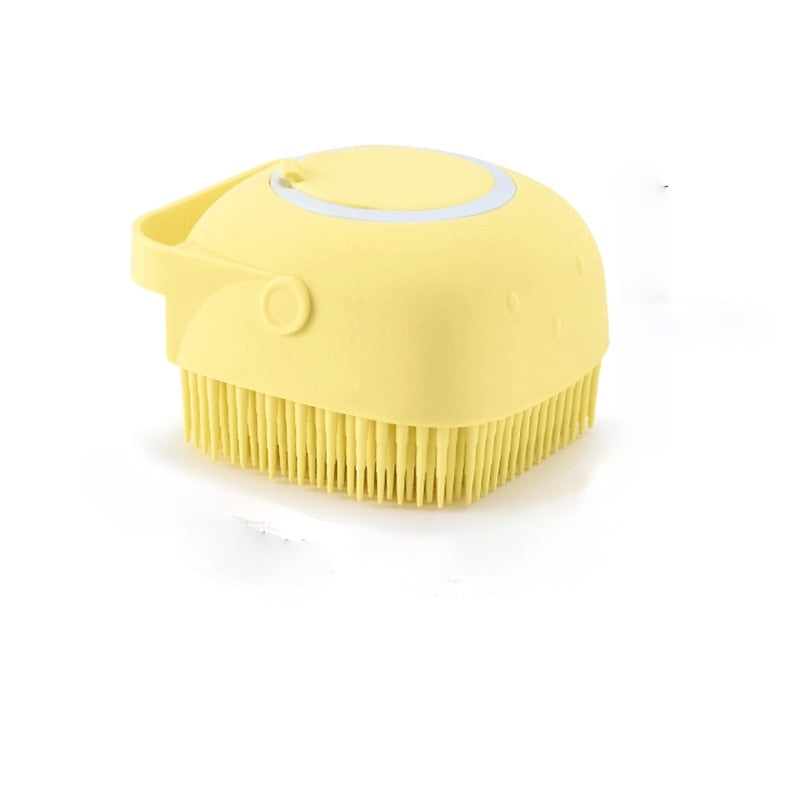 Dog Cat Bath Massage Brush Soft Silicone