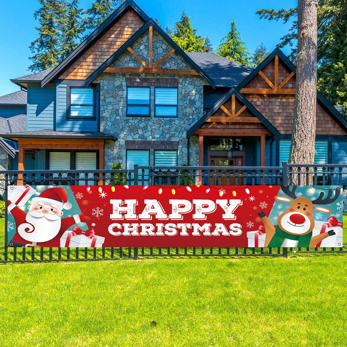 Christmas Outdoor Banner Merry Christmas Decorations For Home 2023