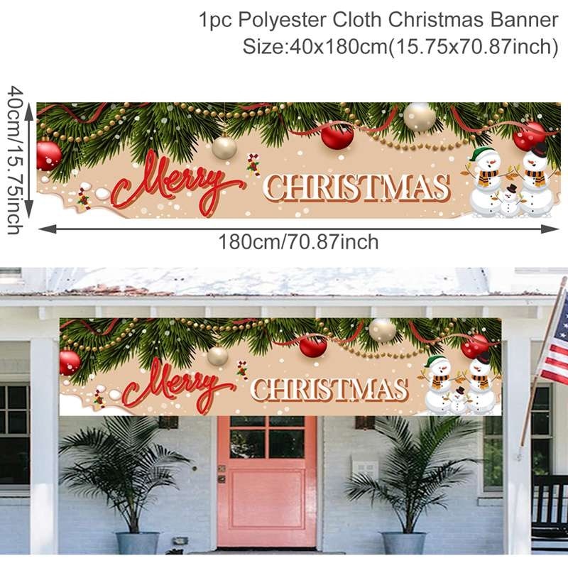 Christmas Outdoor Banner Merry Christmas Decorations For Home 2023