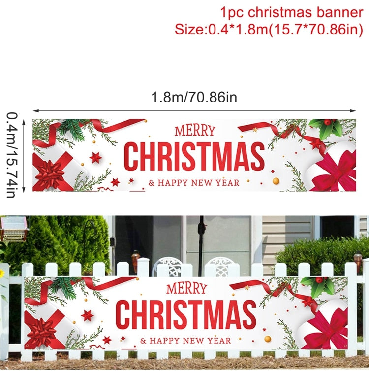 Christmas Outdoor Banner Merry Christmas Decorations For Home 2023