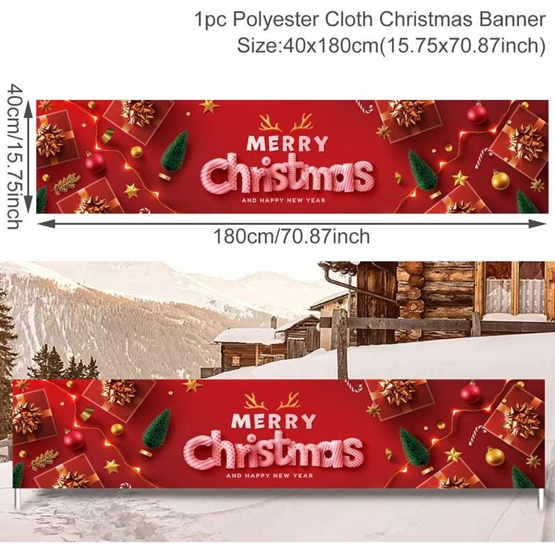 Christmas Outdoor Banner Merry Christmas Decorations For Home 2023