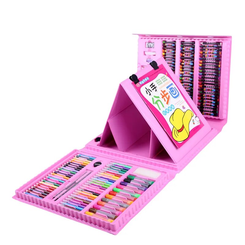 ASWJ Drawing Board Set Colored Pencil Crayon Watercolors Pens With Drawing Toys Kids School Supplies For Children Christmas Gift