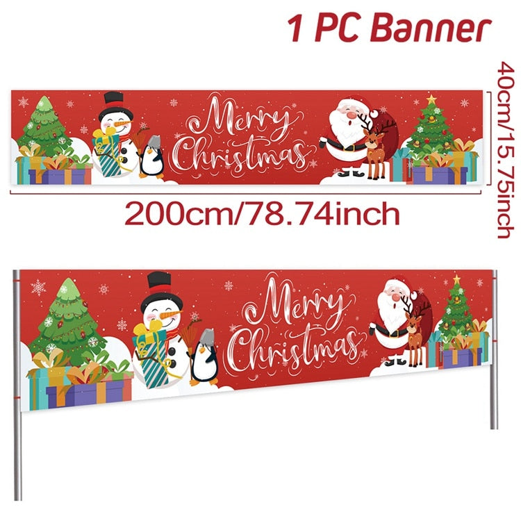 Christmas Outdoor Banner Merry Christmas Decorations For Home 2023