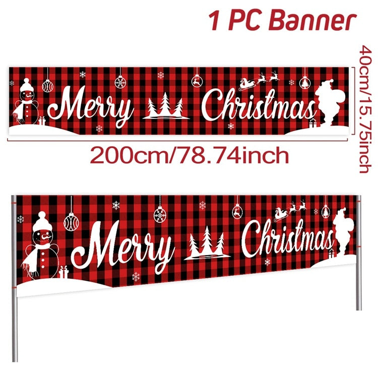 Christmas Outdoor Banner Merry Christmas Decorations For Home 2023