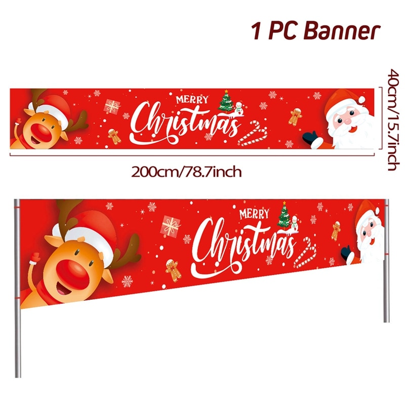 Christmas Outdoor Banner Merry Christmas Decorations For Home 2023