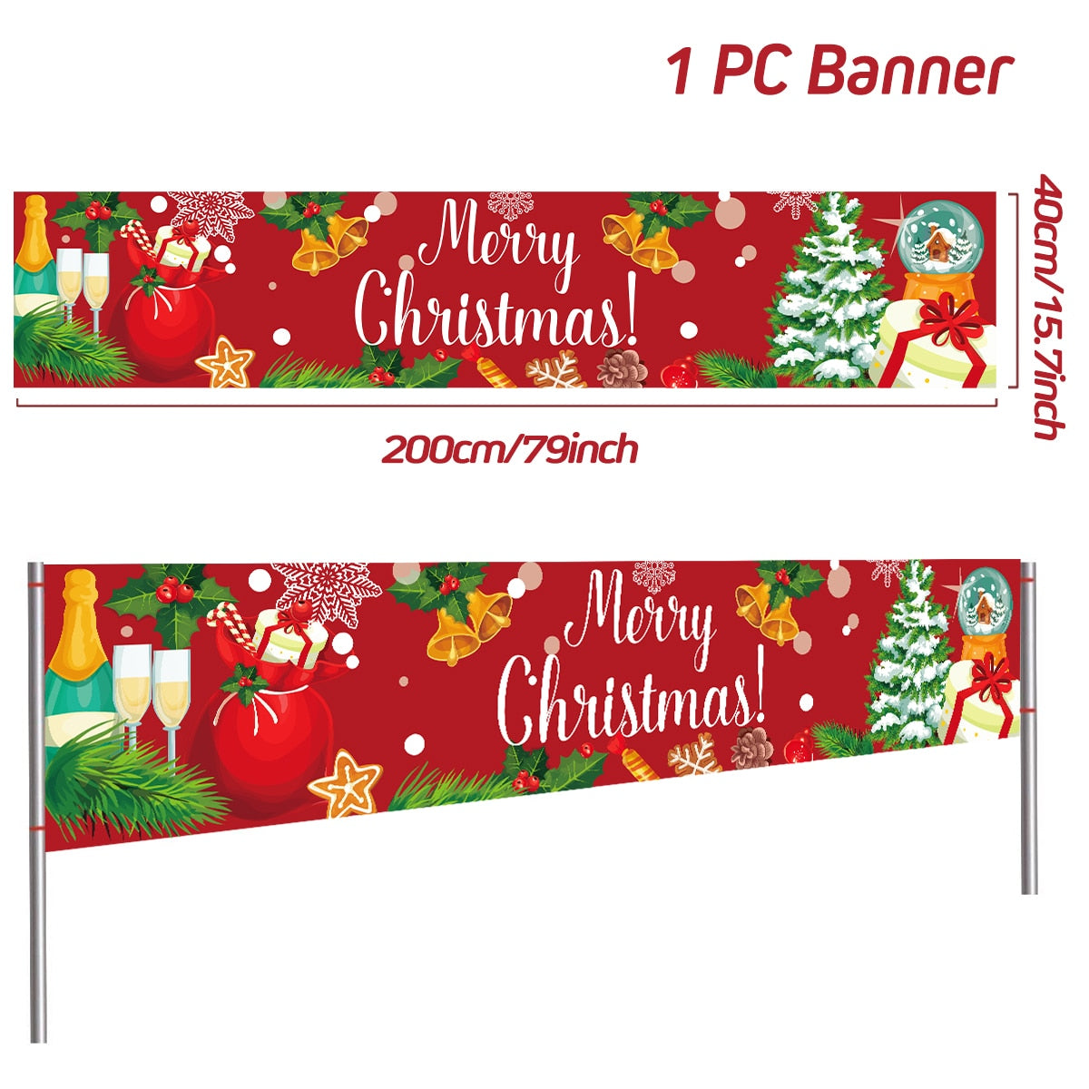 Christmas Outdoor Banner Merry Christmas Decorations For Home 2023