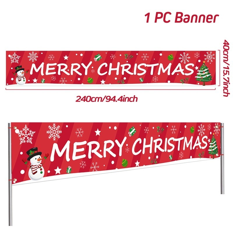 Christmas Outdoor Banner Merry Christmas Decorations For Home 2023