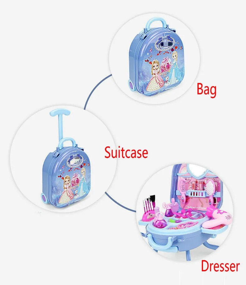 Children Makeup Cosmetics Playing Box Princess Makeup Girl Toy Play Set Lipstick Eye Shadow Safety Nontoxic Toys Kit For Kids