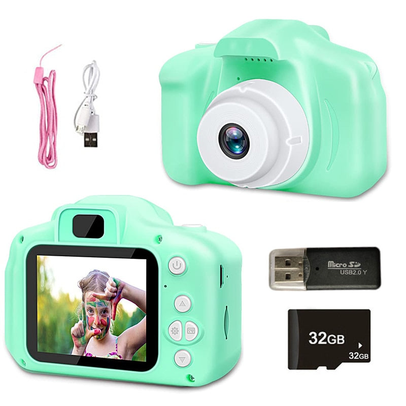 Children&#39;s Camera Waterproof 1080P HD Screen Camera Video Toy 8 Million Pixel Kids Cartoon Cute Camera Outdoor Photography Toy