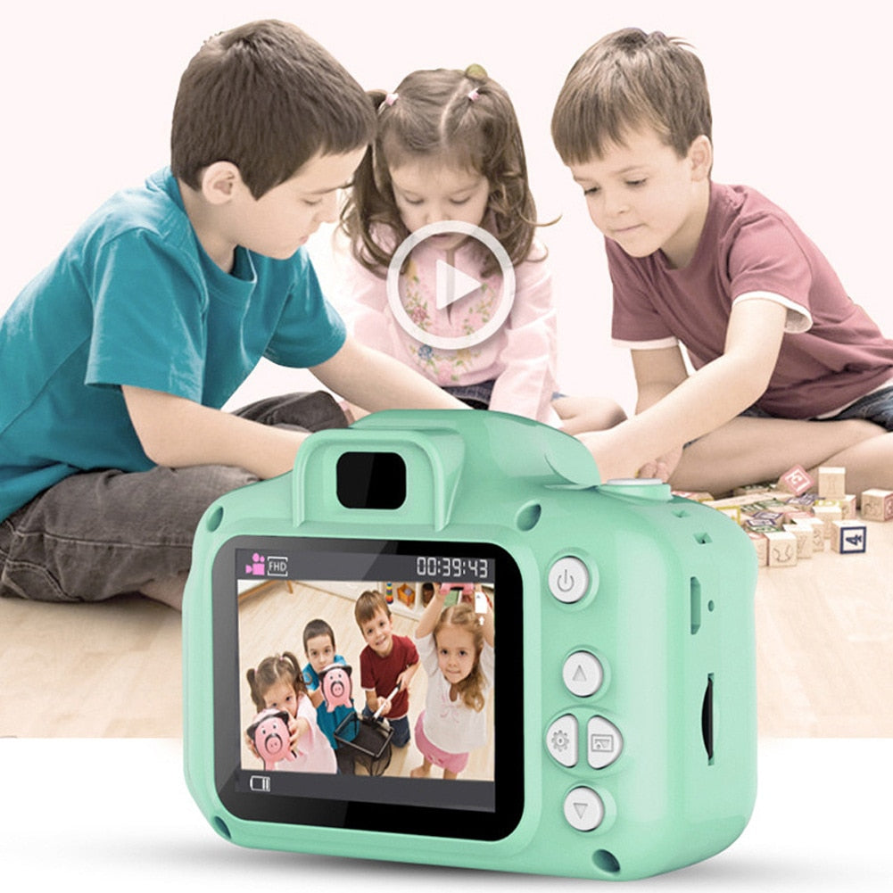 Children&#39;s Camera Waterproof 1080P HD Screen Camera Video Toy 8 Million Pixel Kids Cartoon Cute Camera Outdoor Photography Toy