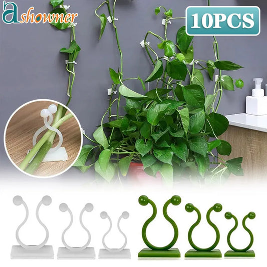 Plant Climbing Wall Clips Vine Buckle Hook Rattan Clamp Fixator Self-Adhesive Plant Stent Invisible Vine Climbing Fixed Bracket