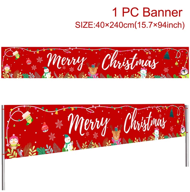 Christmas Outdoor Banner Merry Christmas Decorations For Home 2023