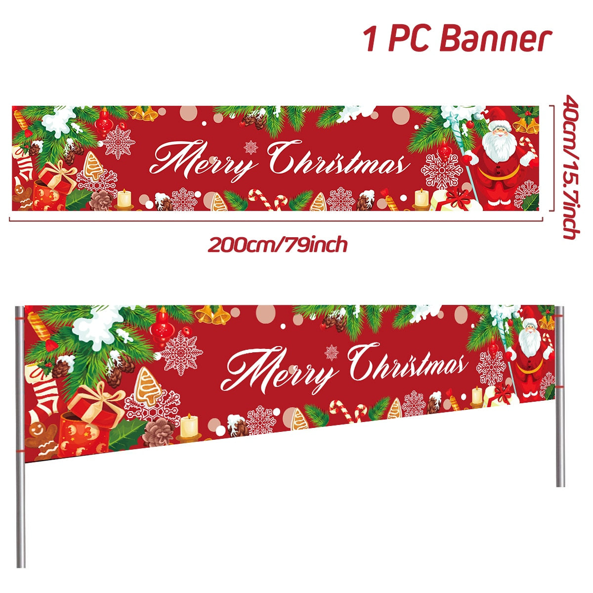 Christmas Outdoor Banner Merry Christmas Decorations For Home 2023