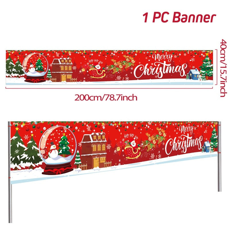 Christmas Outdoor Banner Merry Christmas Decorations For Home 2023