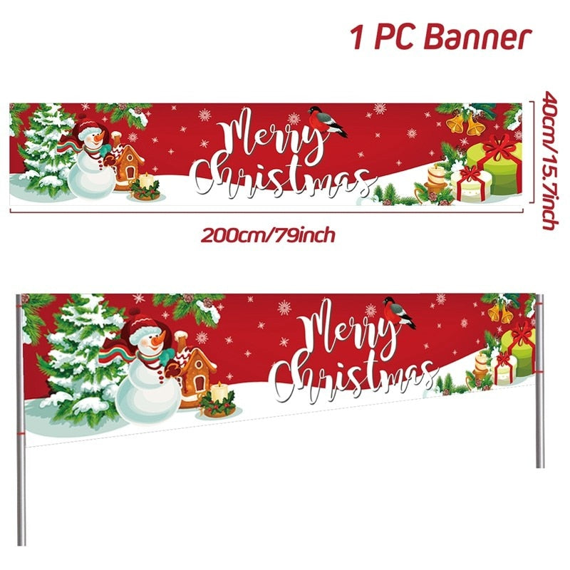 Christmas Outdoor Banner Merry Christmas Decorations For Home 2023