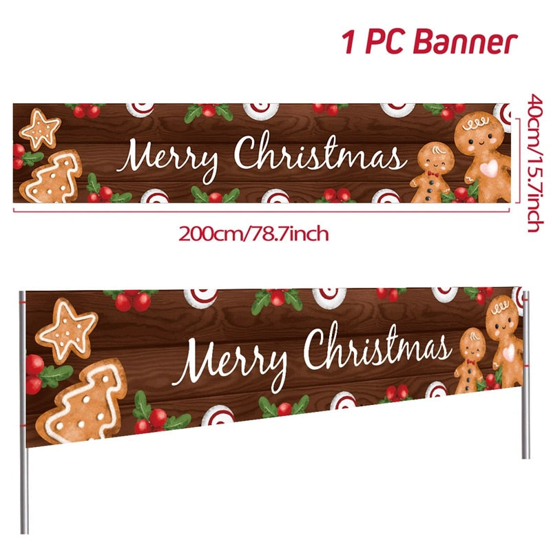 Christmas Outdoor Banner Merry Christmas Decorations For Home 2023