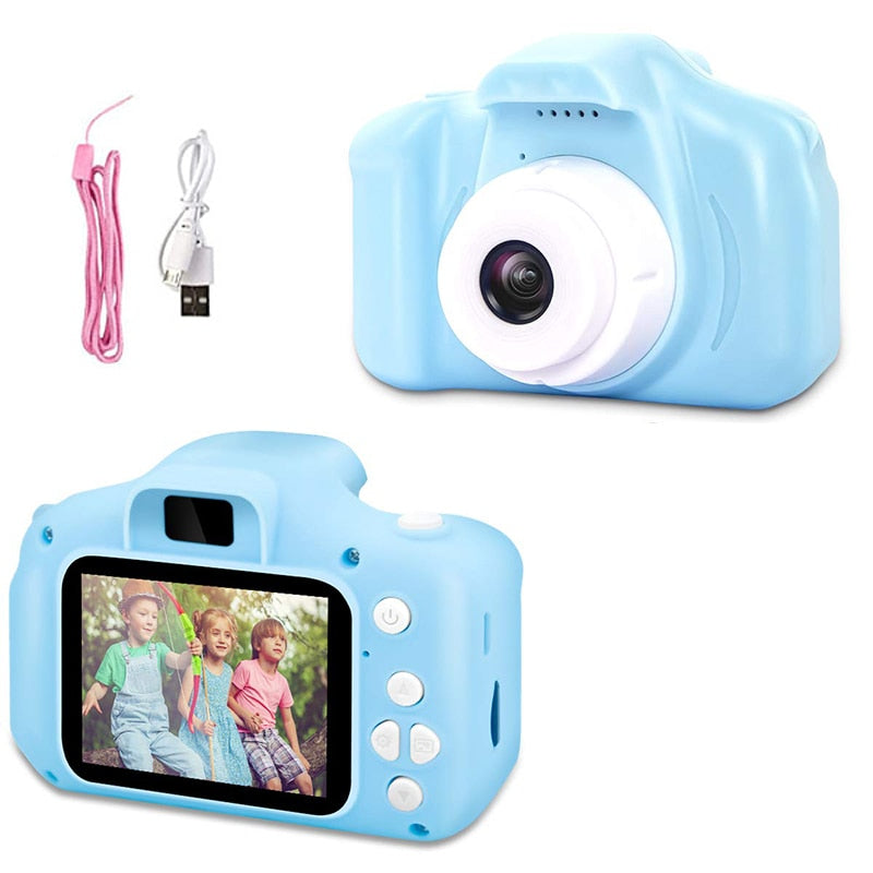 Children&#39;s Camera Waterproof 1080P HD Screen Camera Video Toy 8 Million Pixel Kids Cartoon Cute Camera Outdoor Photography Toy