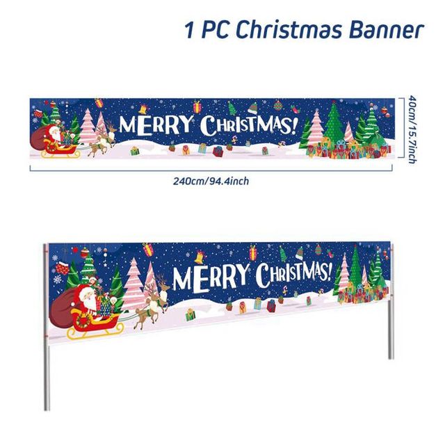 Christmas Outdoor Banner Merry Christmas Decorations For Home 2023