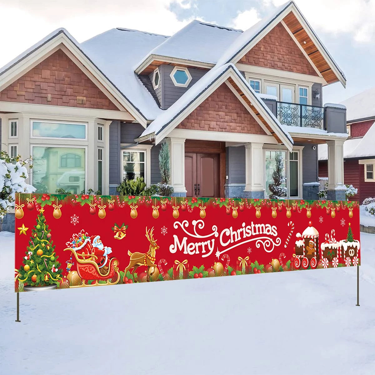 Christmas Outdoor Banner Merry Christmas Decorations For Home 2023