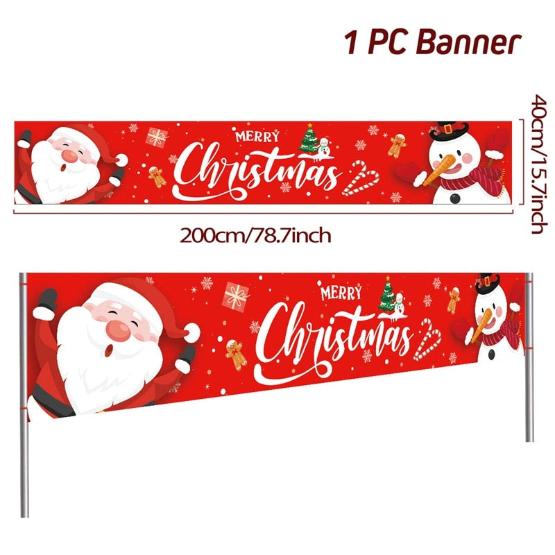 Christmas Outdoor Banner Merry Christmas Decorations For Home 2023