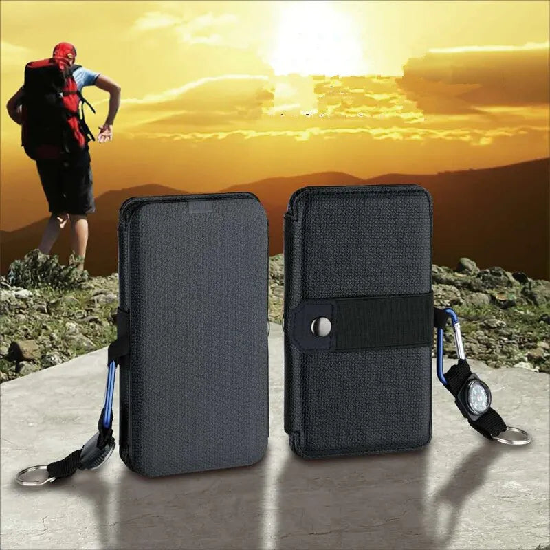 Outdoor Multifunctional Portable Solar Charging Panel Foldable 5V 2.1A USB Output Device Camping Tool High Power Output