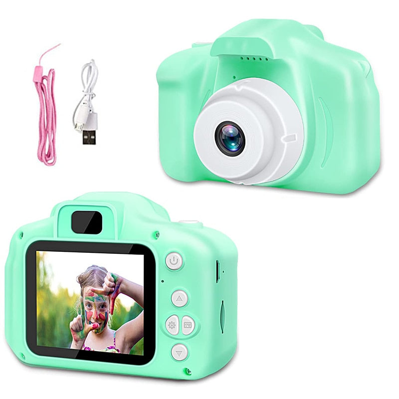 Children&#39;s Camera Waterproof 1080P HD Screen Camera Video Toy 8 Million Pixel Kids Cartoon Cute Camera Outdoor Photography Toy