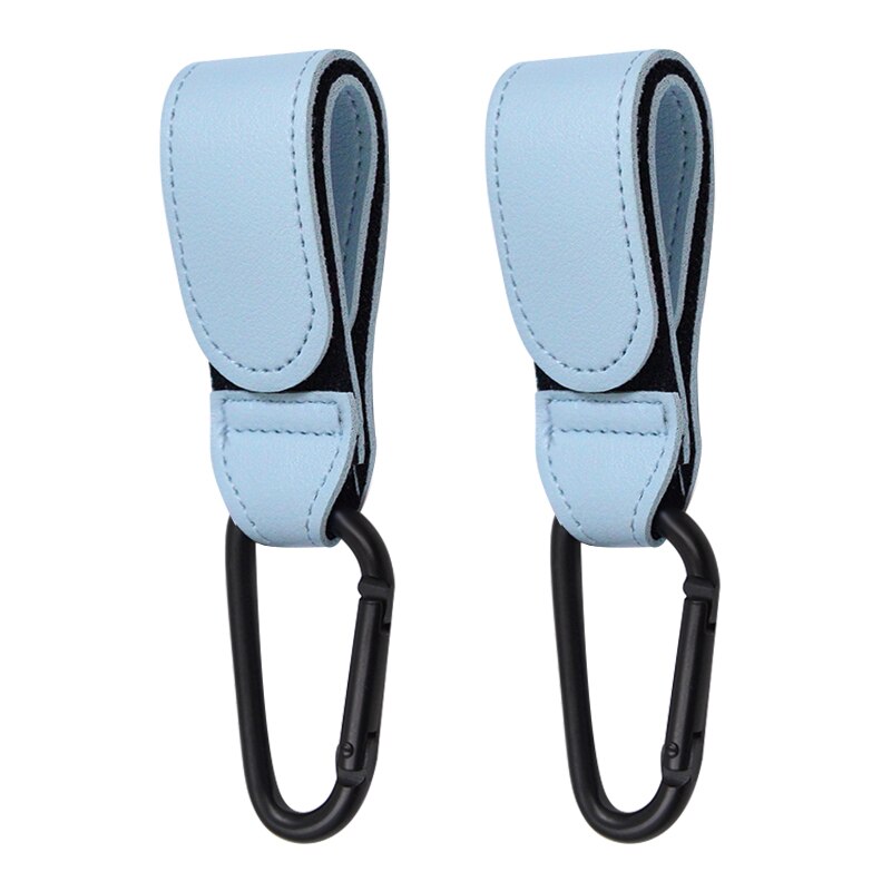 1/2pcs PU Leather Baby Bag Stroller Hook Pram Rotate 360